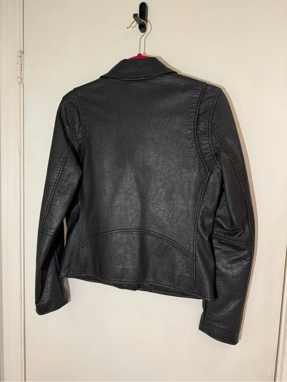 Blank NYC Black Faux Leather Moto Jacket